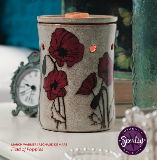 Scentsy field of poppies