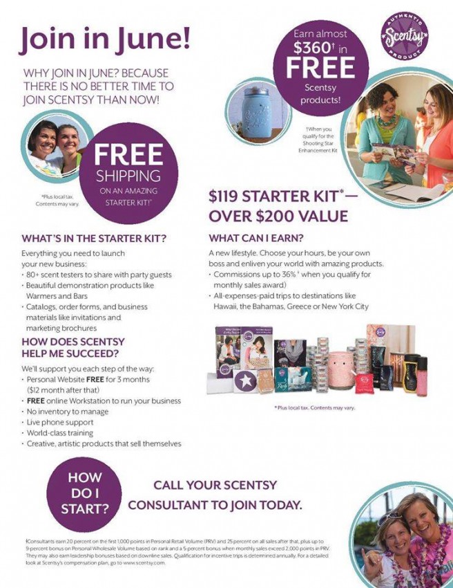 Join Scentsy in June