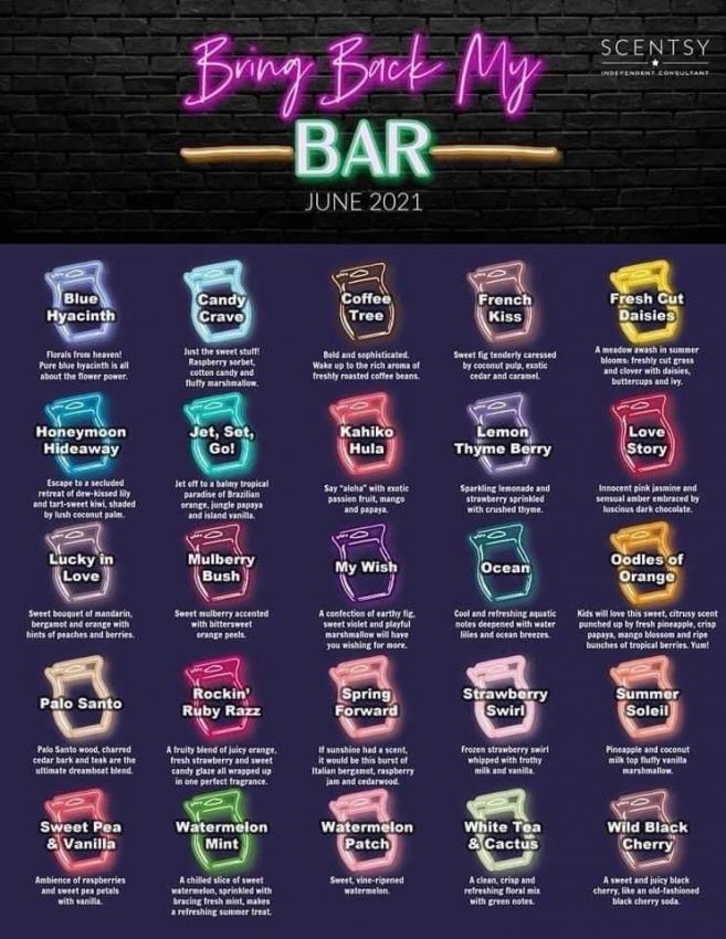 Scentsy Bring Back My Bar 2021 Buy Scentsy Canada Online